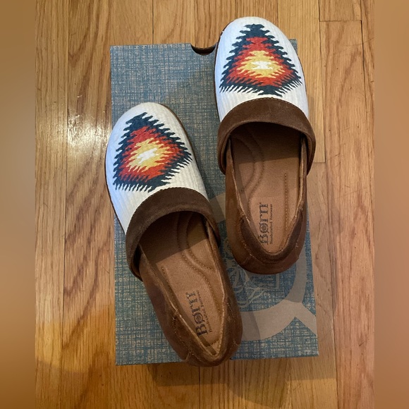 BORN  Bailee Shoes in White Multi  - Women’s Size 8 - New In Box - Picture 8 of 8